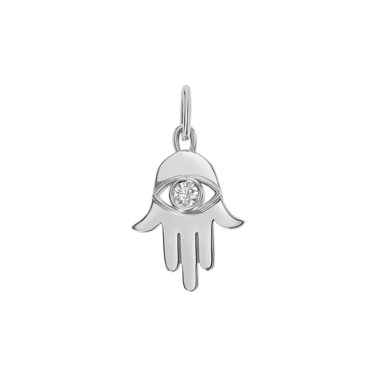 Kids Hamsa Diamond Eye Charm - Image 3