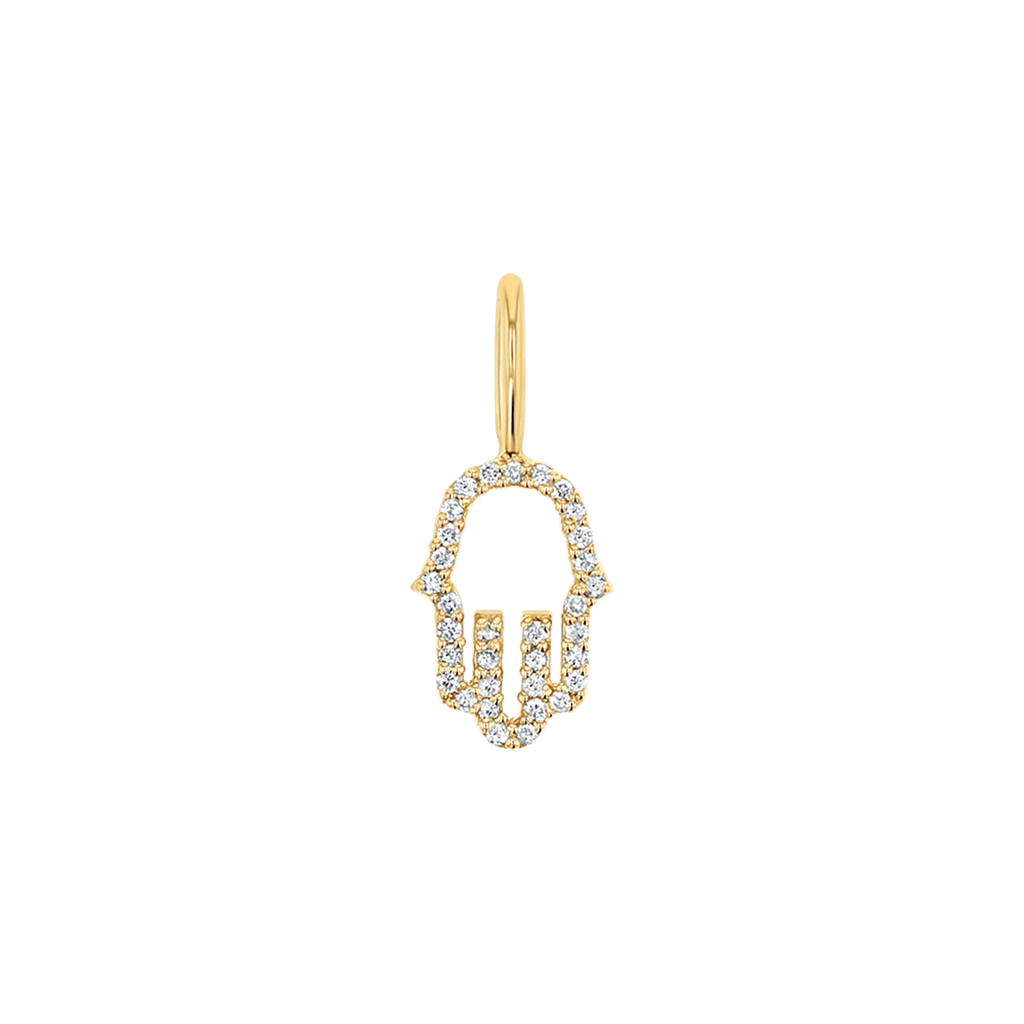 Petite Hamsa Diamond Charm