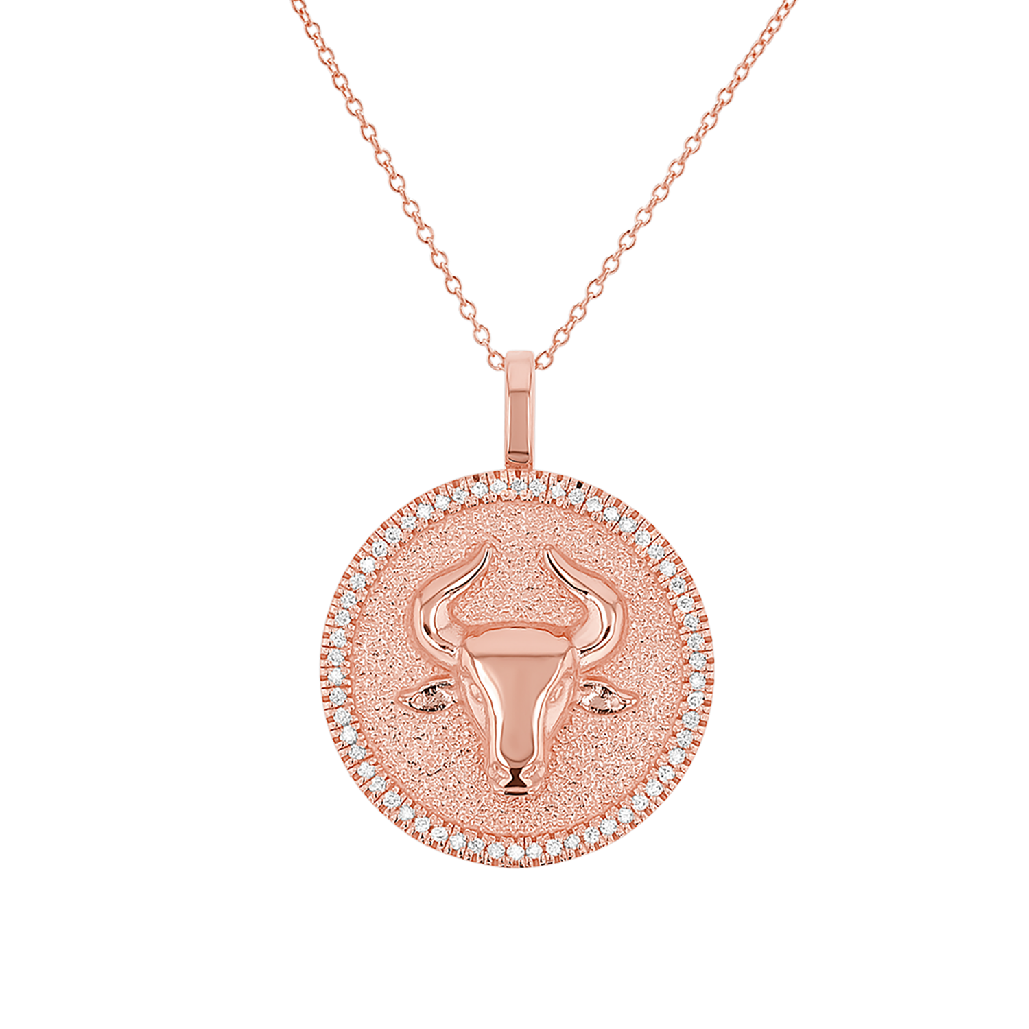 14K Gold Diamond Zodiac Coin Medallion Necklace – Baby Gold