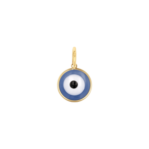 Round Enamel Evil Eye Charm