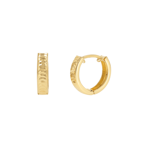 Earring Bamboo Huggie Gold main image 1