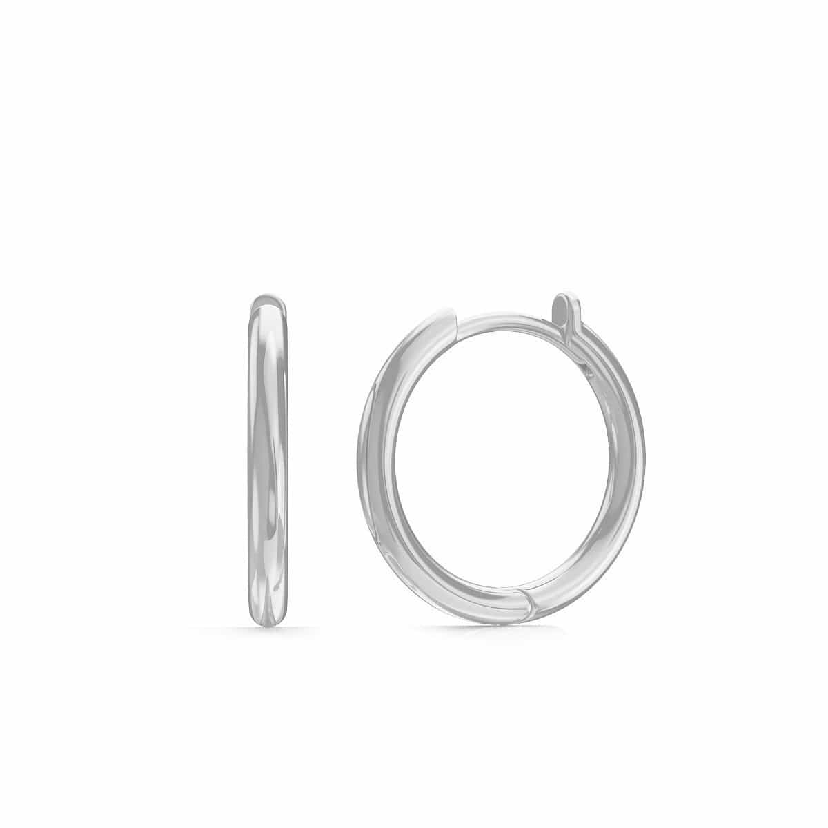 Grand Solid Huggie Hoop Earrings - Image 3