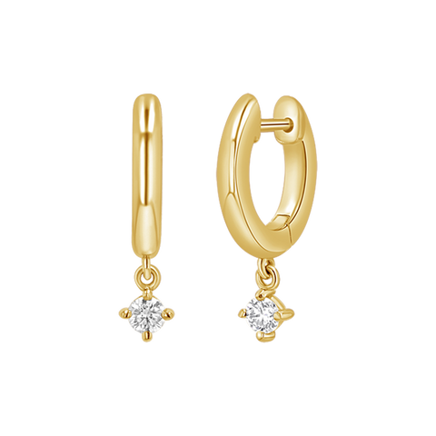 Imogen Gold Huggie Earrings main image 0