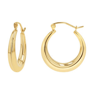 Solid gold dangle online earrings