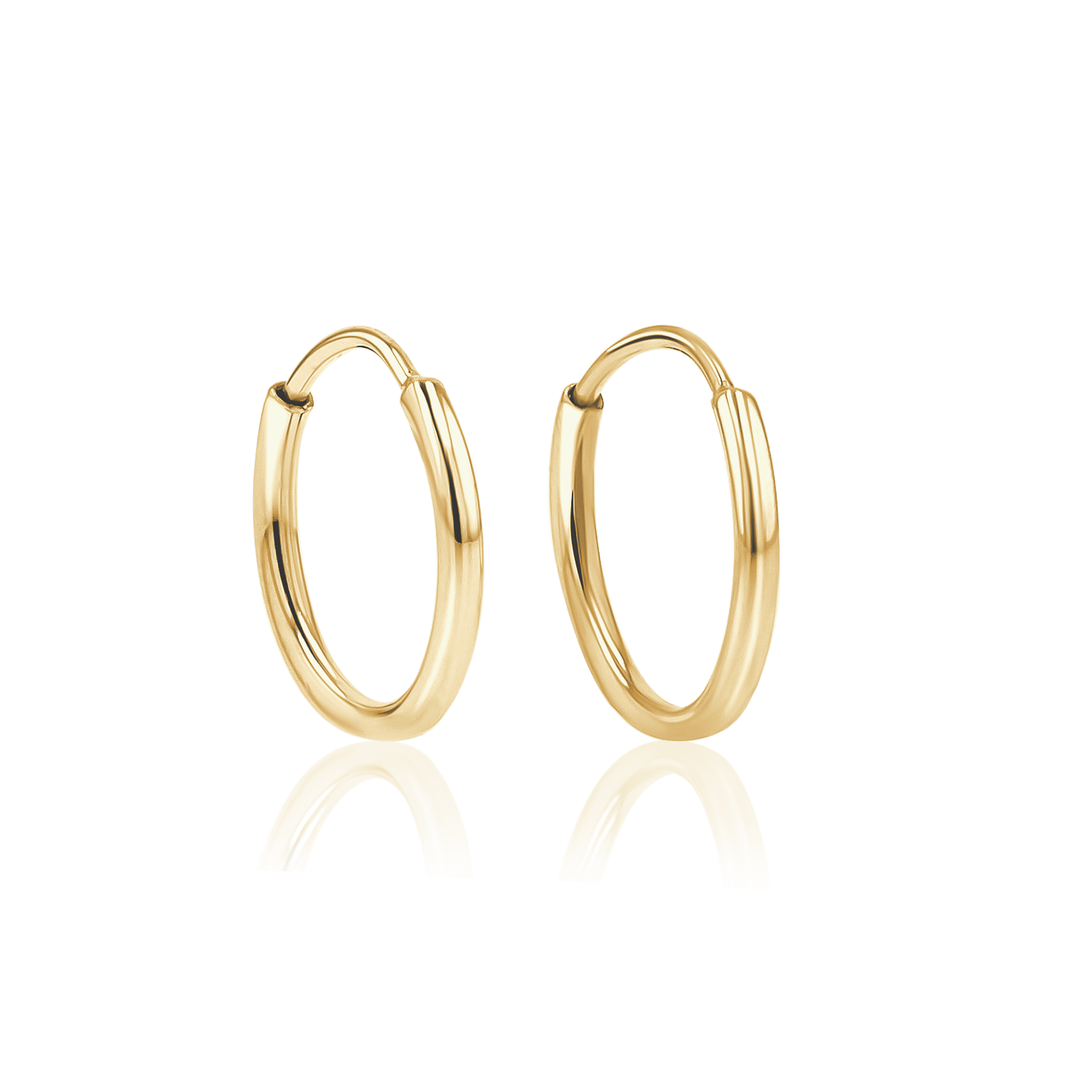 Endless Gold Hoop Earrings Baby Gold