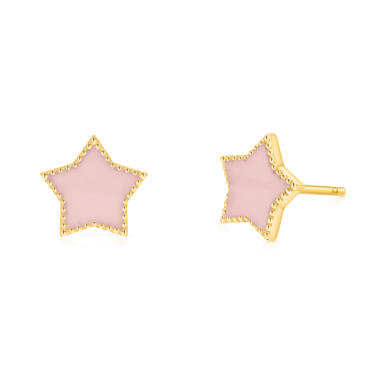 Enamel Star Earrings