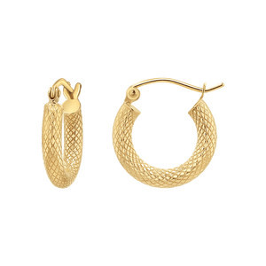 Serpentine Hoop Earrings
