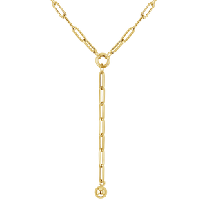 Ball & Chain Lariat Necklace