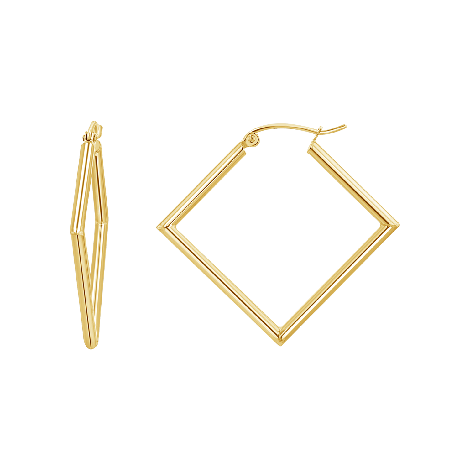 Geometric 2025 gold hoops