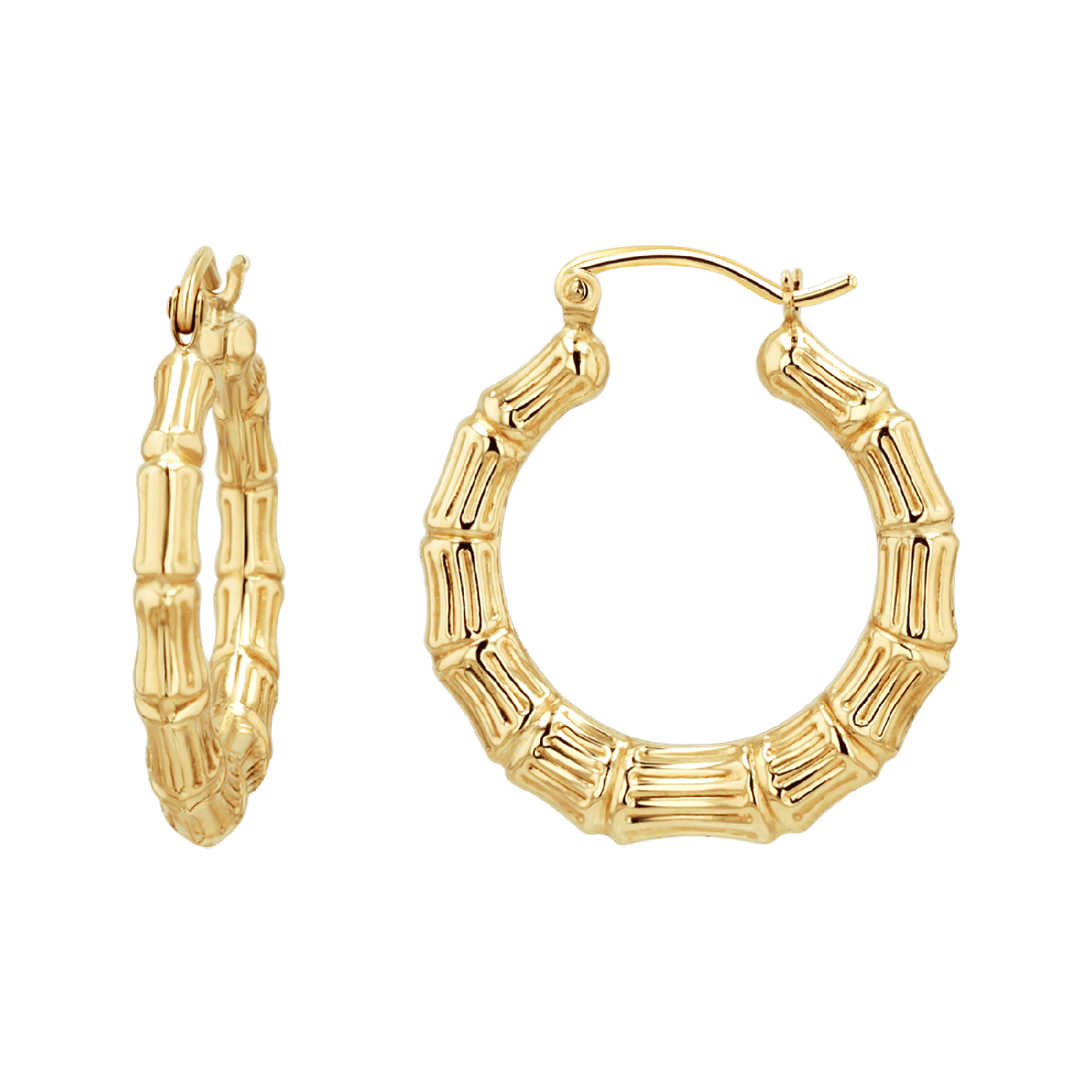 Mini bamboo hoop earrings Clearance