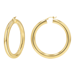 6mm Grand Tube Hoop Earrings