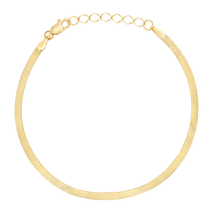 14K Gold Kids Thin Herringbone Bracelet