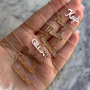 Custom Name Necklace – Baby Gold
