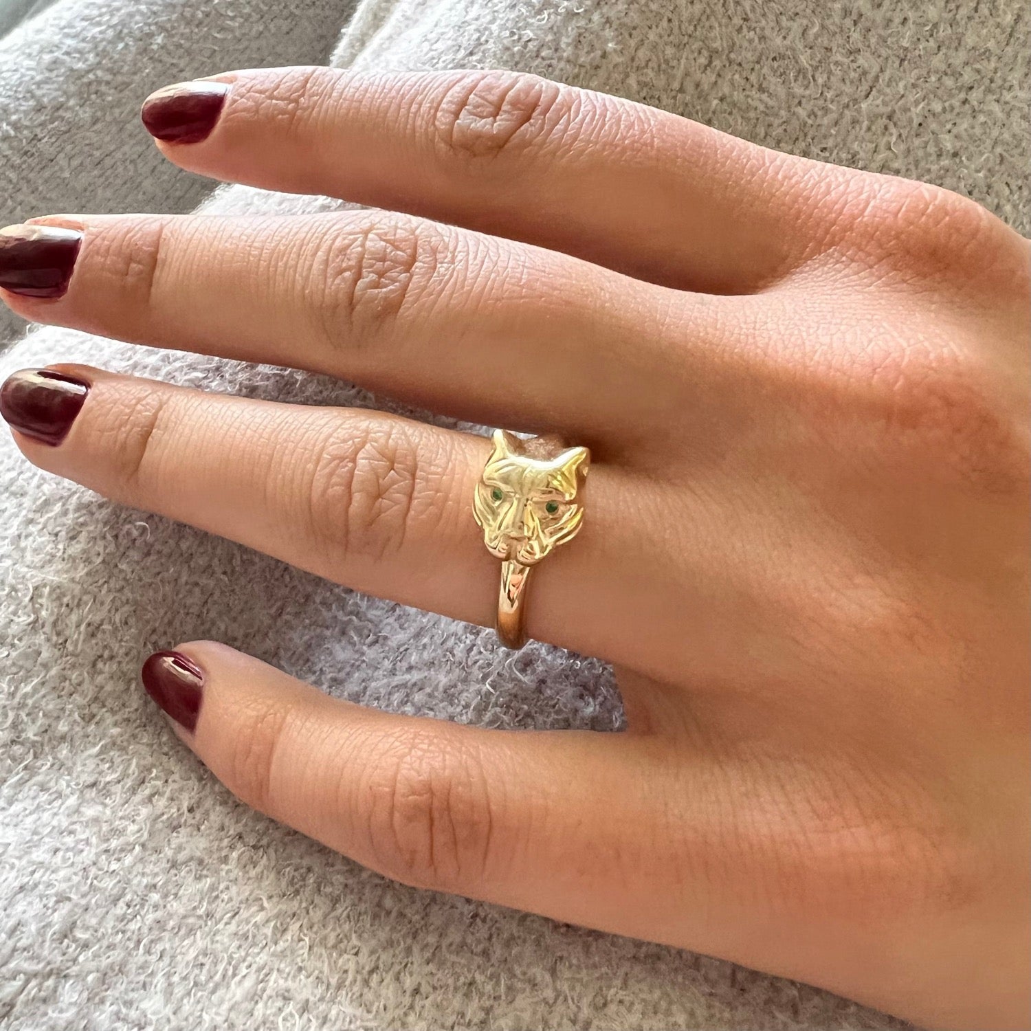 14K Gold Tiger Ring – Baby Gold