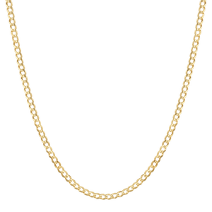 14K Diamond Cut Cuban Link Chain Necklace