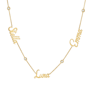 Figaro chain 2025 name necklace