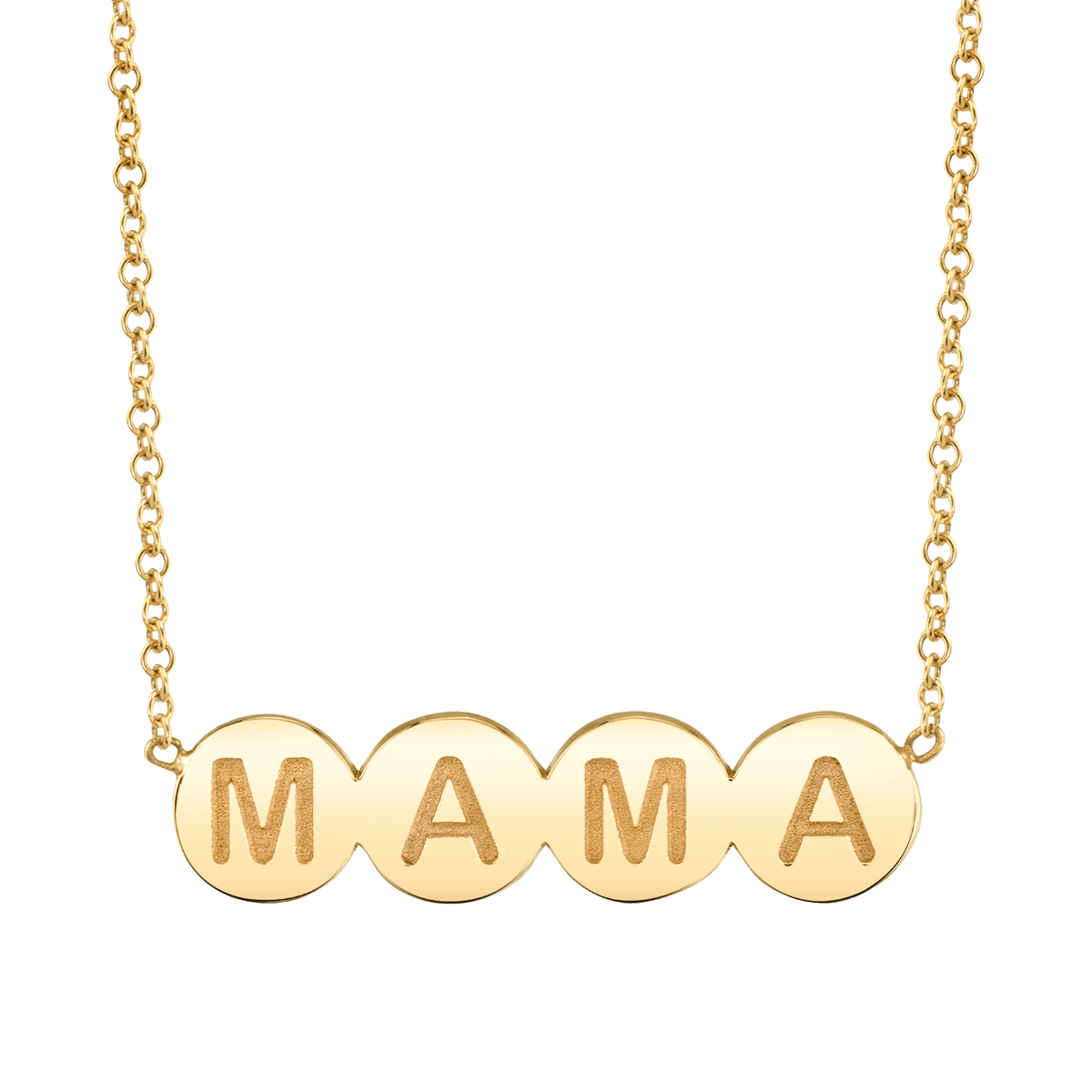 Bubble Round MAMA Necklace