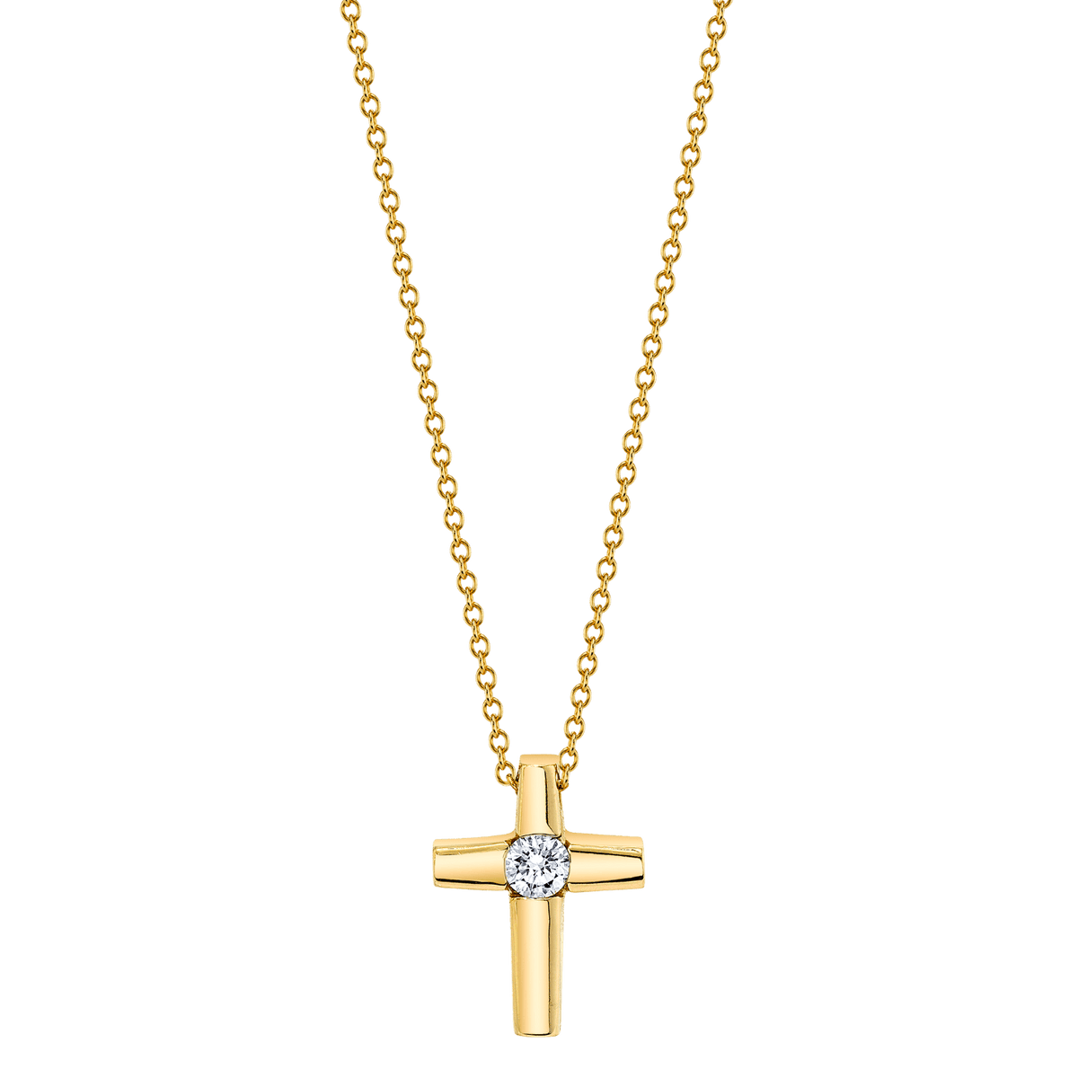 Center Diamond Cross