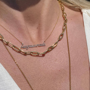 Personalized Armenian Letter Name Necklace