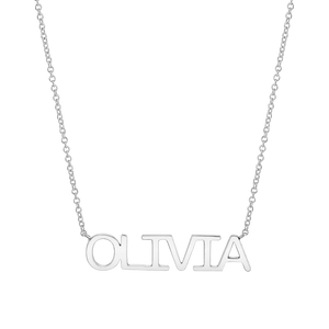 Mexican gold necklace with 2025 name