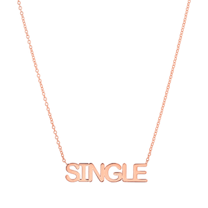 "SINGLE" Linear Necklace