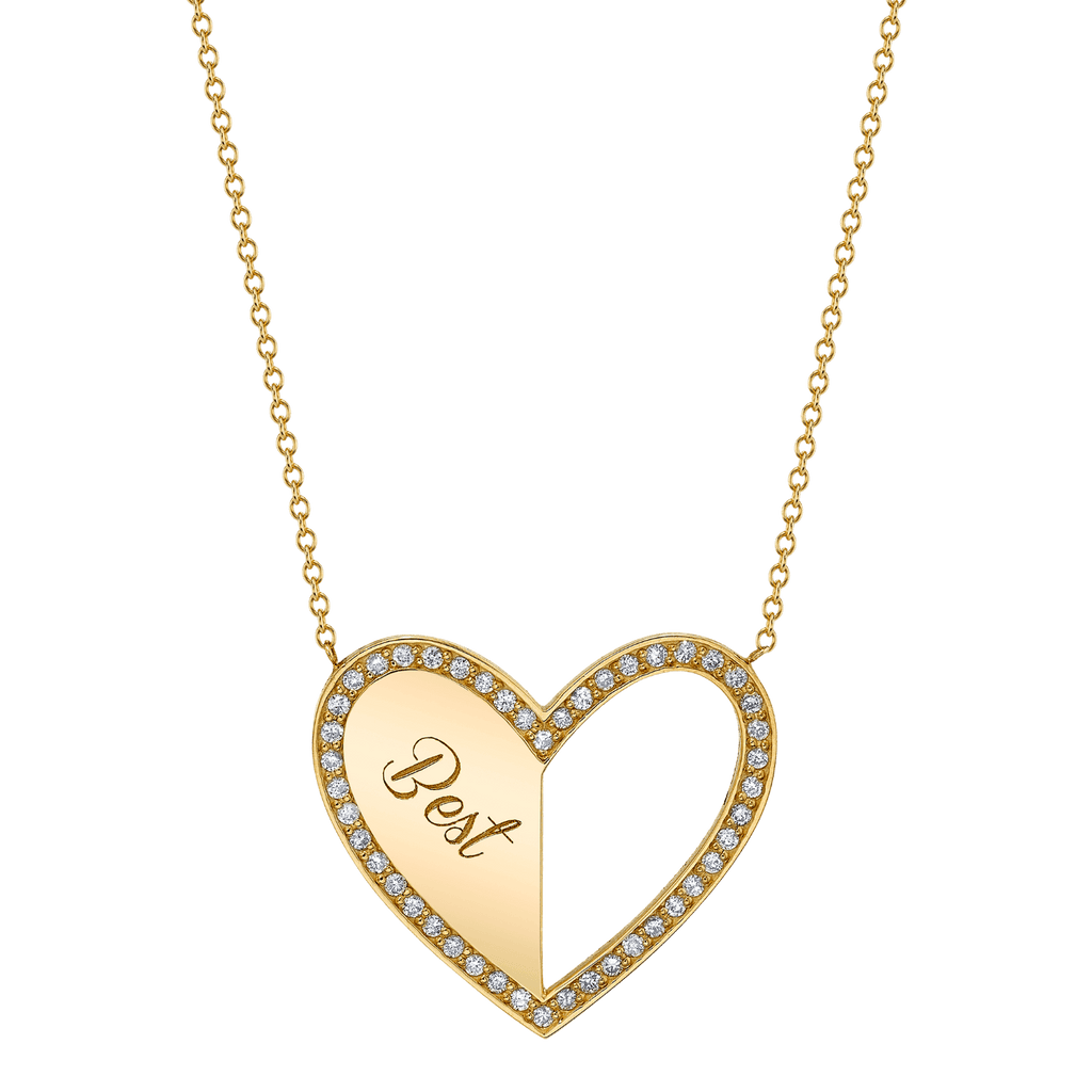 Best Friend Heart Necklaces (Set of 2)