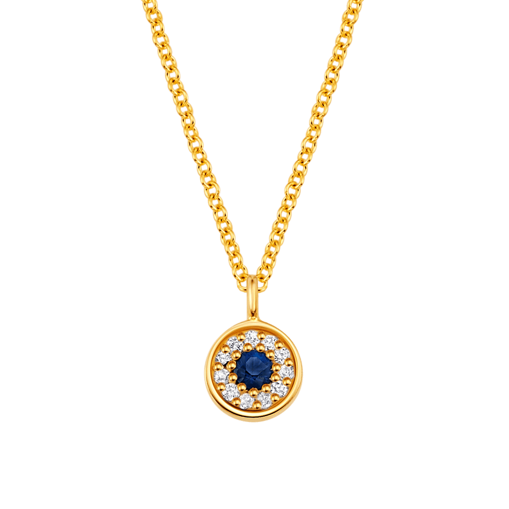 Dainty Round Evil Eye Necklace