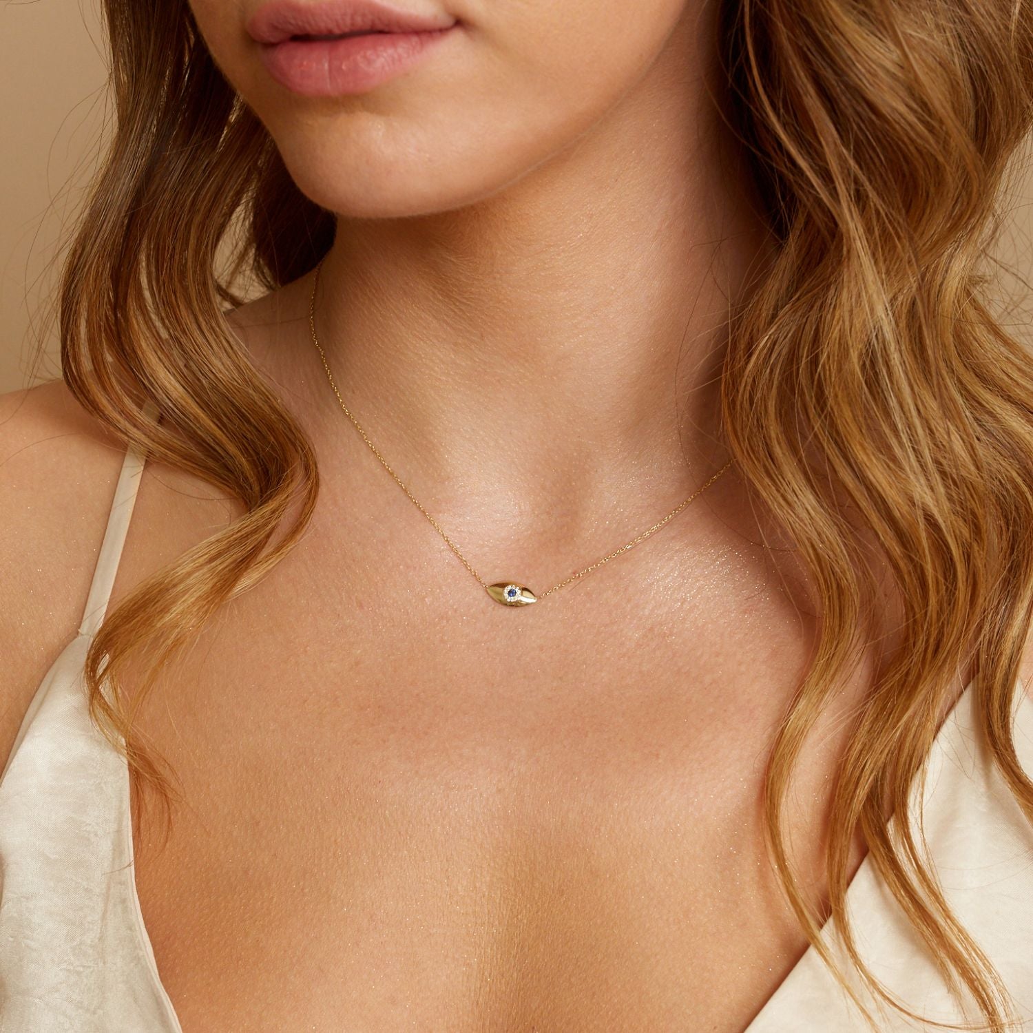 Evil Eye Necklace – Baby Gold1