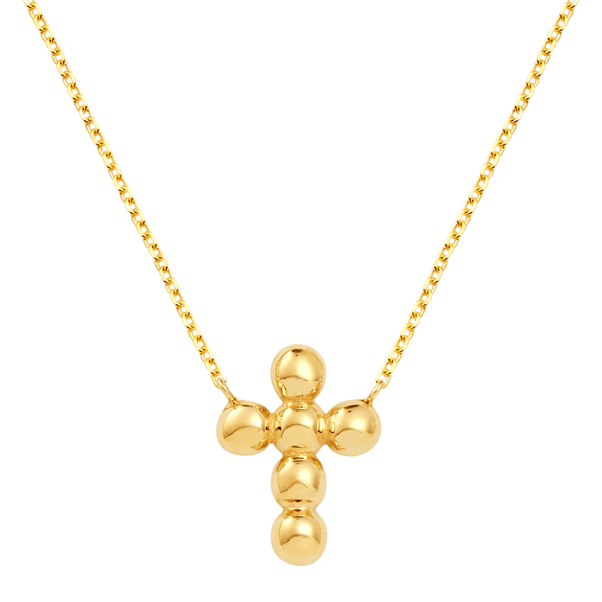 Bubble Cross Necklace