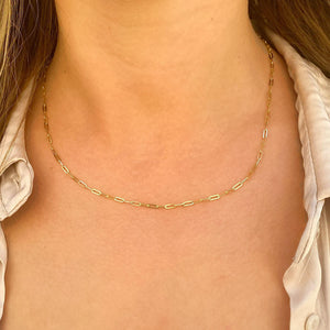 Gold Rope Chain Choker Necklace | Alexandra Marks Jewelry