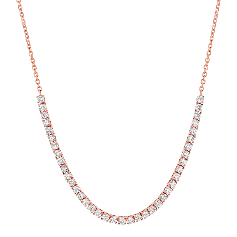 Large Diamond Tennis Chain Necklace