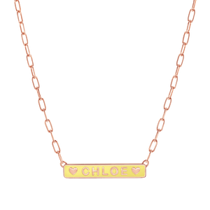 Custom Enamel ID Necklace