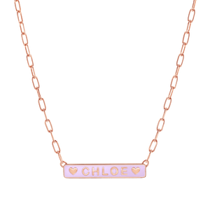 Custom Enamel ID Necklace