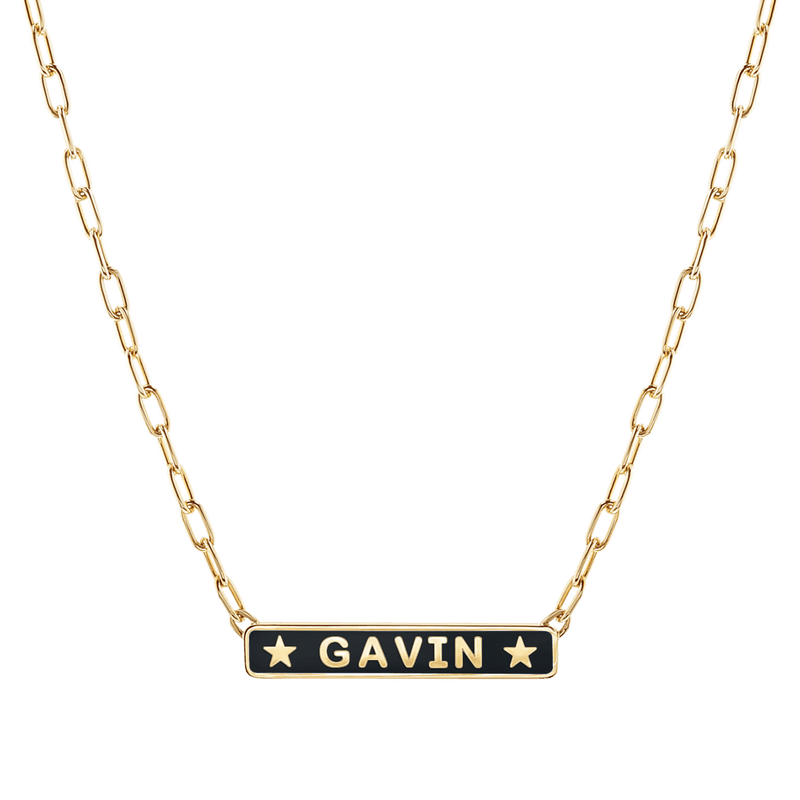 Mens gold 2025 chain with name