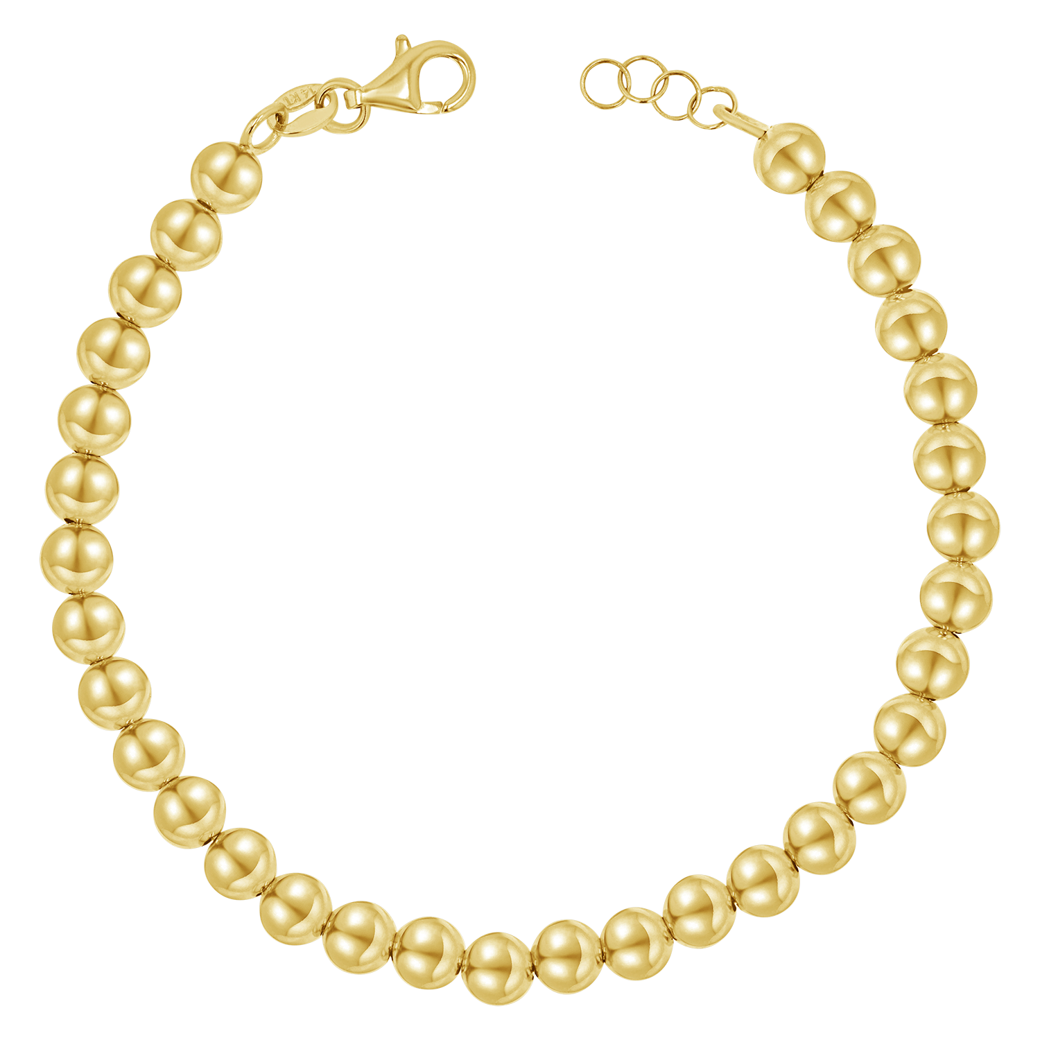 14K yellow, white or rose gold 7.25-Inch 1.15mm D/C Bead 14K yellow, white or rose gold 7.25-Inch 1.15mm D/C Bead