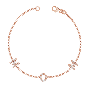 Rose gold mom bracelet deals