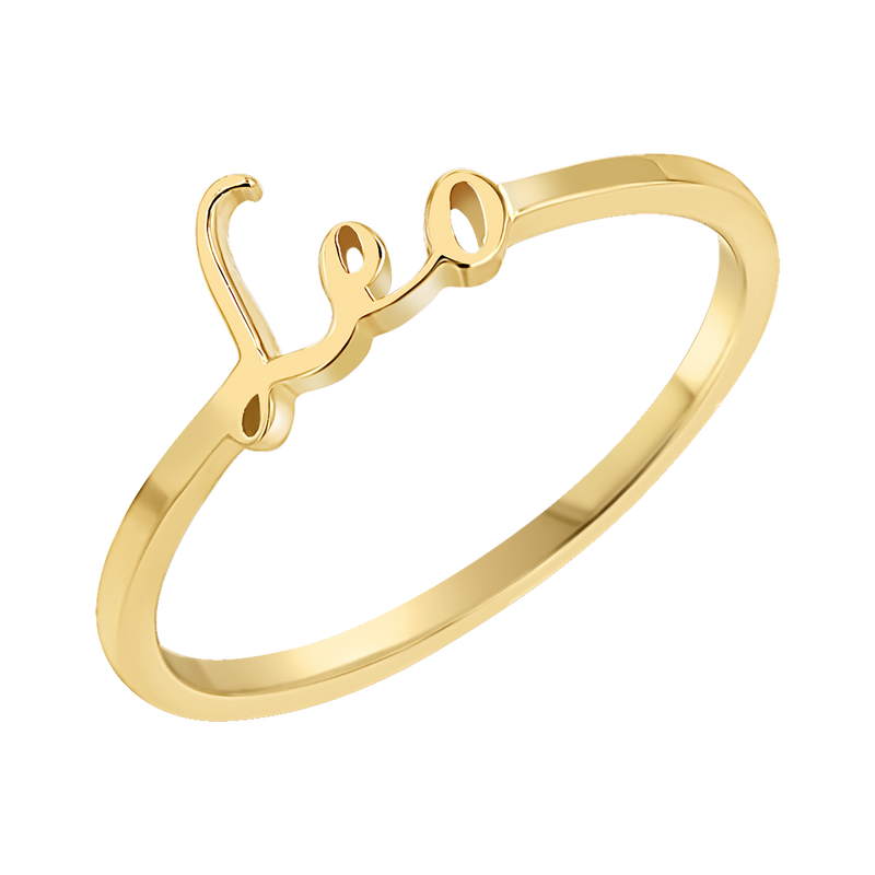 Zodiac Script Ring