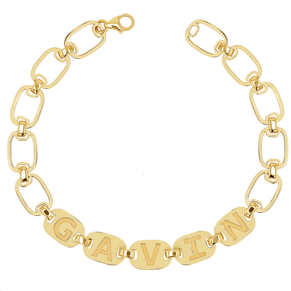 Custom Chain Link Name Bracelet