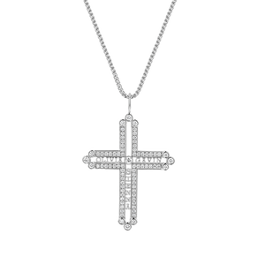 Diamond Custom Name Cross Pendant