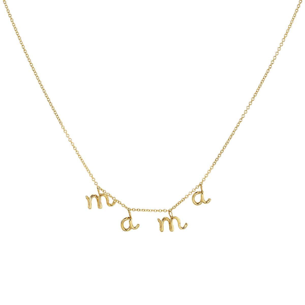 Mini Letter Mama Necklace