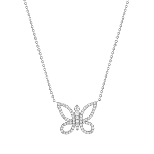 Kids Diamond Pave Butterfly Necklace