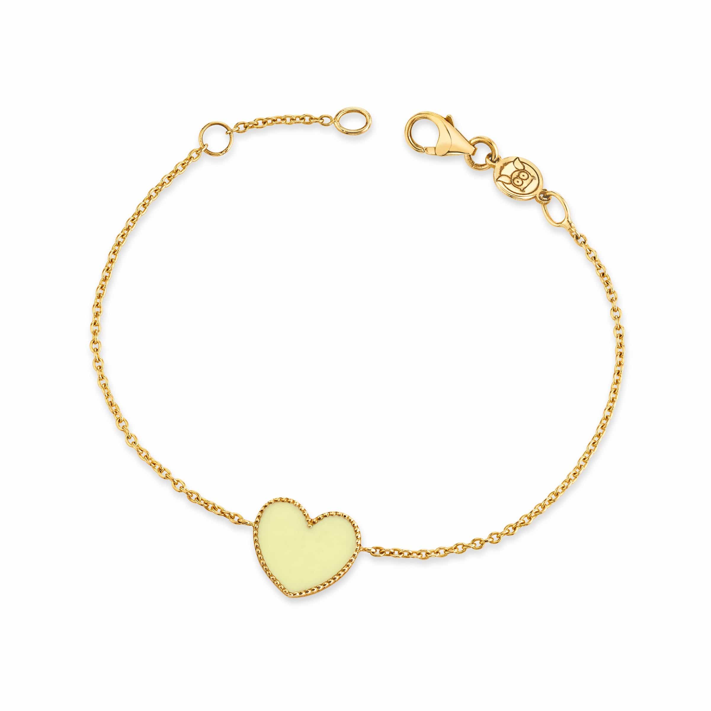 18k Gold Vermeil Connect With Your Heart Bracelet – by charlotte