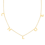 Spaced Letter Necklace – Baby Gold