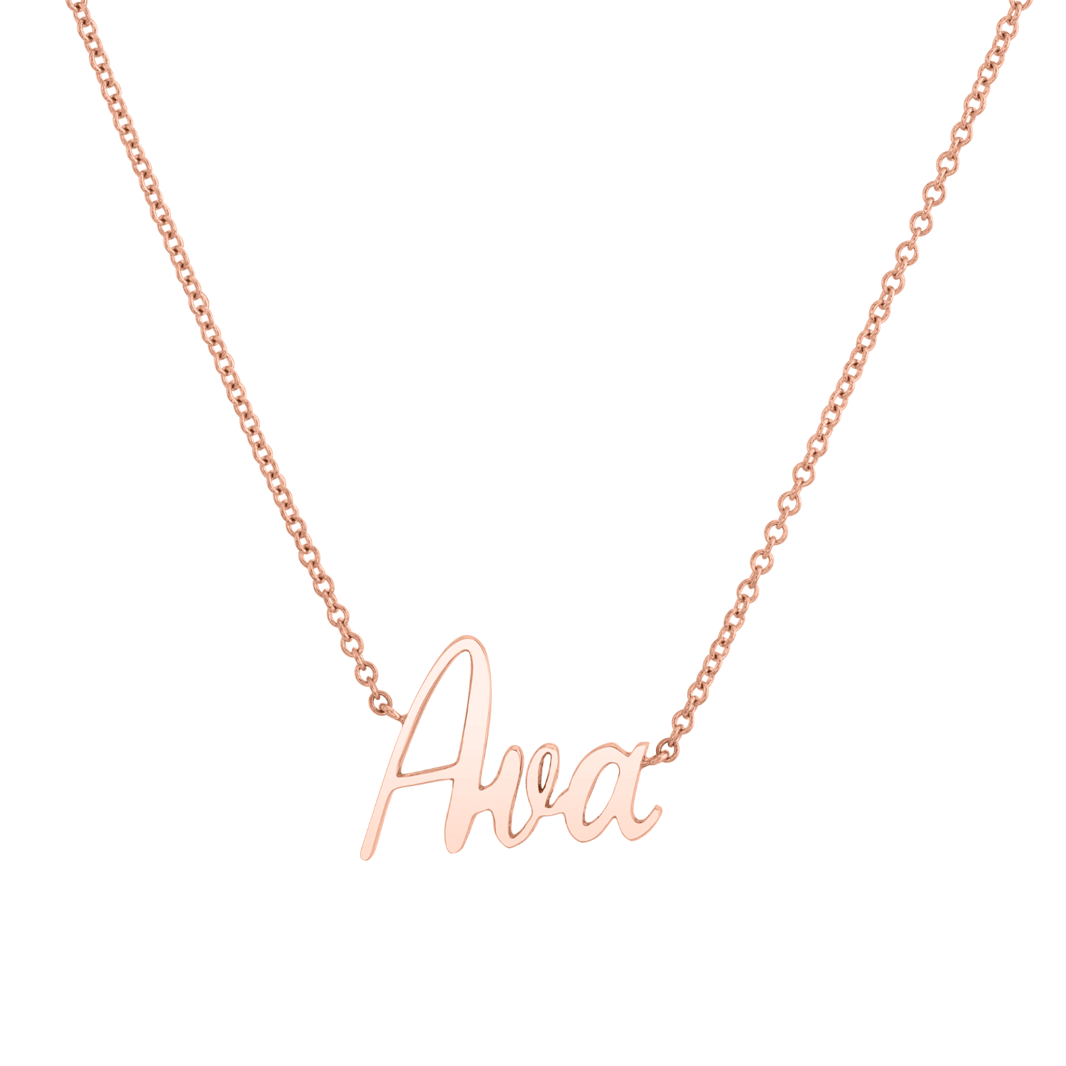 Kids Custom Name Necklace – Baby Gold - Main Image