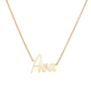 Custom Name Necklace – Baby Gold