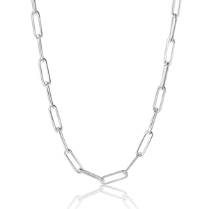 14K Large Paper Clip Chain Necklace