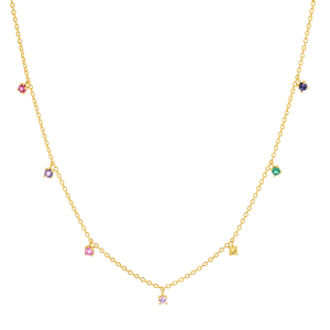 Rainbow gold chain deals