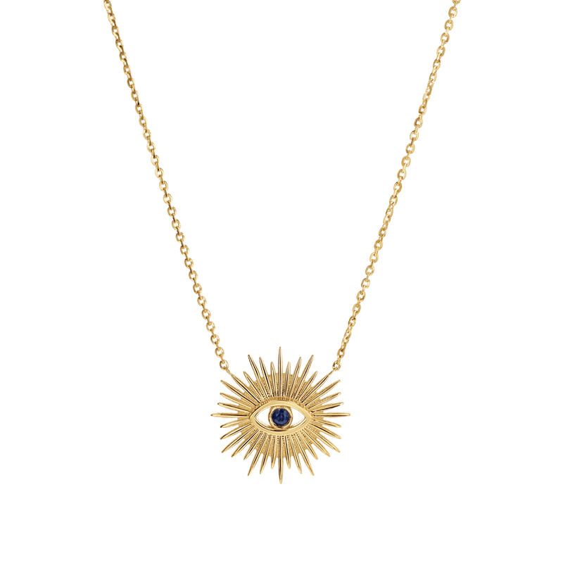 Sunburst Evil Eye Necklace