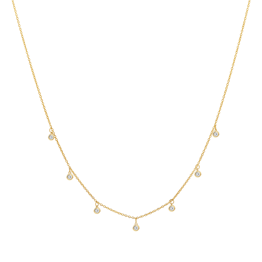 Multi Drop Diamond Necklace