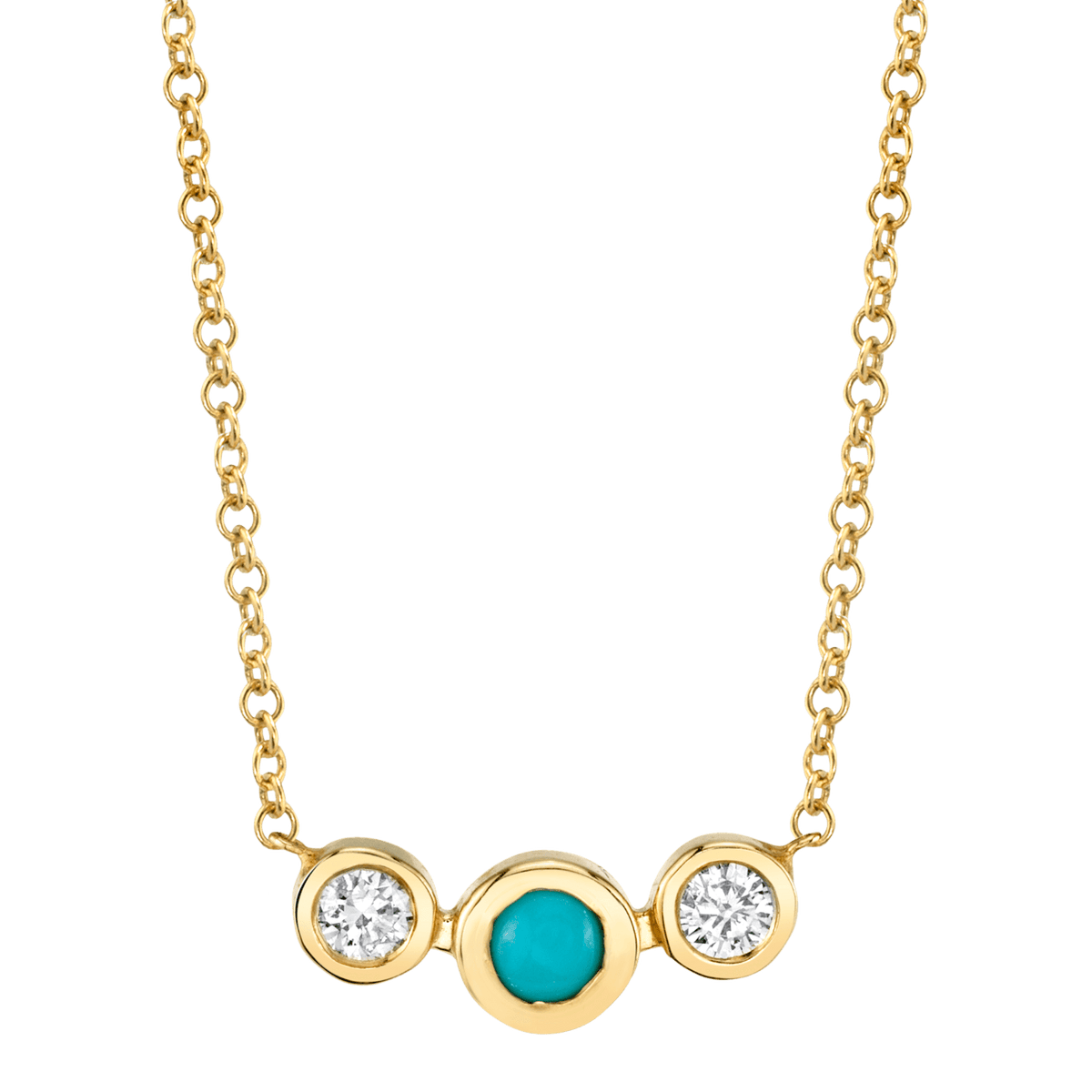 Diamond Bezel Necklace